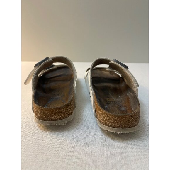 Birkenstock Arizona White Leather Sandals Womens Size 37 - Picture 3 of 10